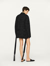 INTO THE EAST 25 Autumn/Winter Dark Jacquard Tassel Lace-up Jacket/Vest/Shorts ITE-E1DGAW027BL20JK-HEI Jacket